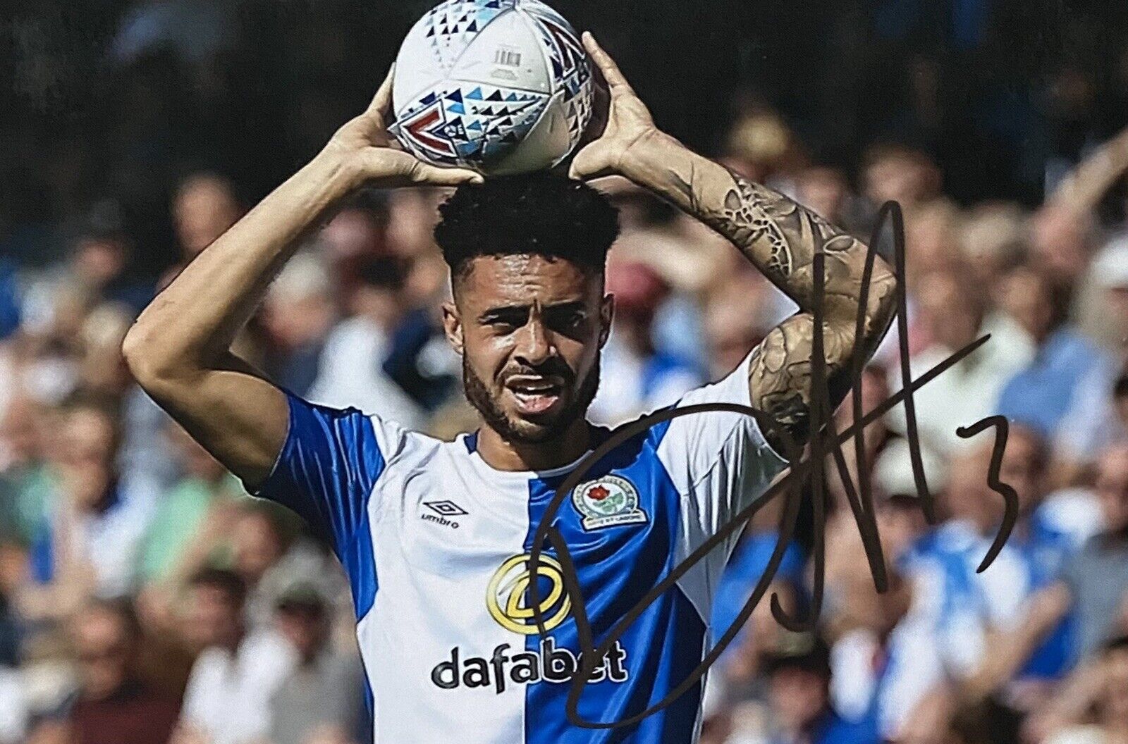 Derrick Williams Genuine Hand Signed Blackburn Rovers 6X4 Photo Poster painting 2