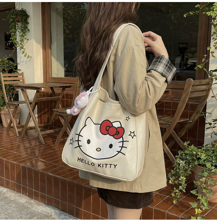 かわいいキティちゃん刺繍トート 2026新作 レディース 肘掛けバッグ