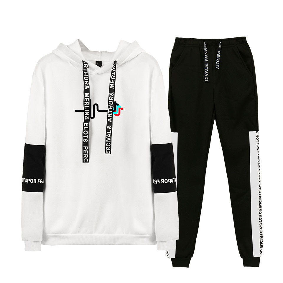 TIK TOK Tracksuit Sweatpants + Hoodie Sweatshirt