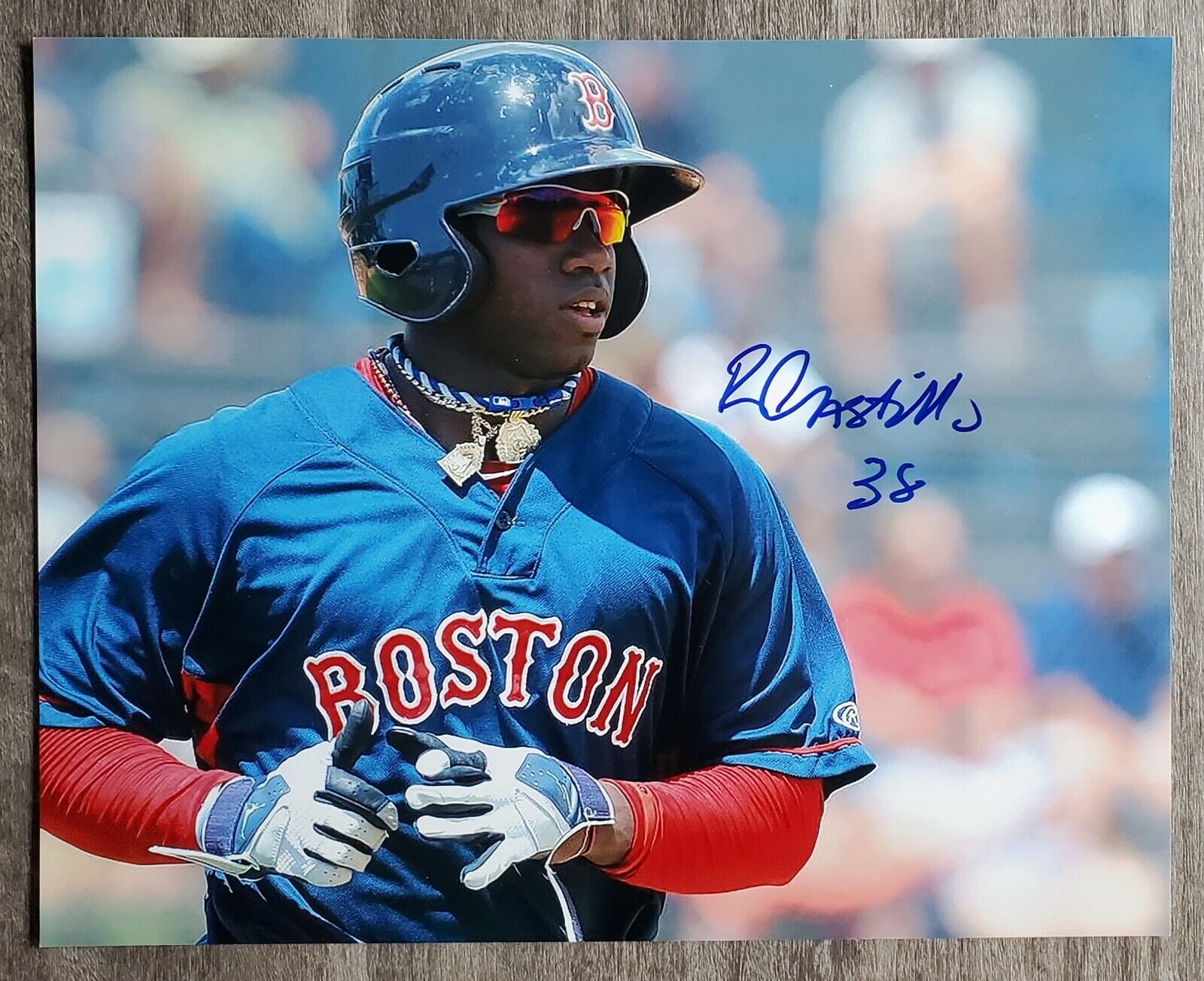 Rusney Castillo Signed Boston Red Sox 8x10 Photo Poster painting Fenway Park RAD