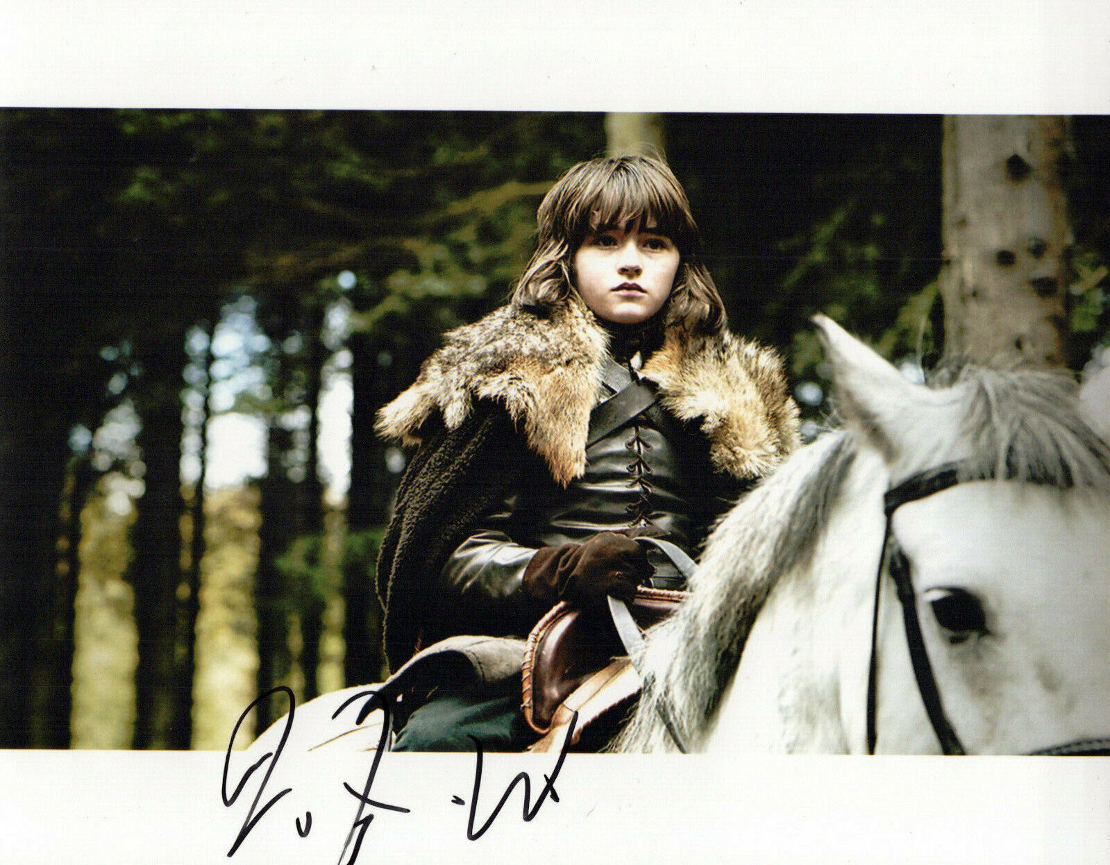 Isaac Hempstead Wright Game Of Thrones autographed Photo Poster painting signed 8x10 #3 Bran