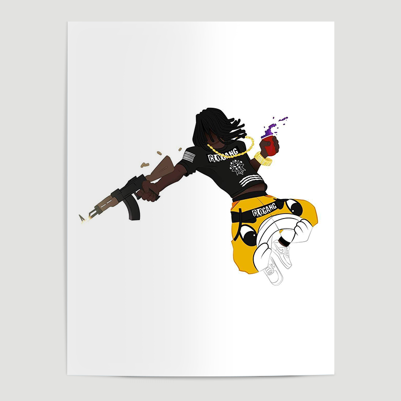 Chief Keef Cartoon exclusive at WallArt eShop