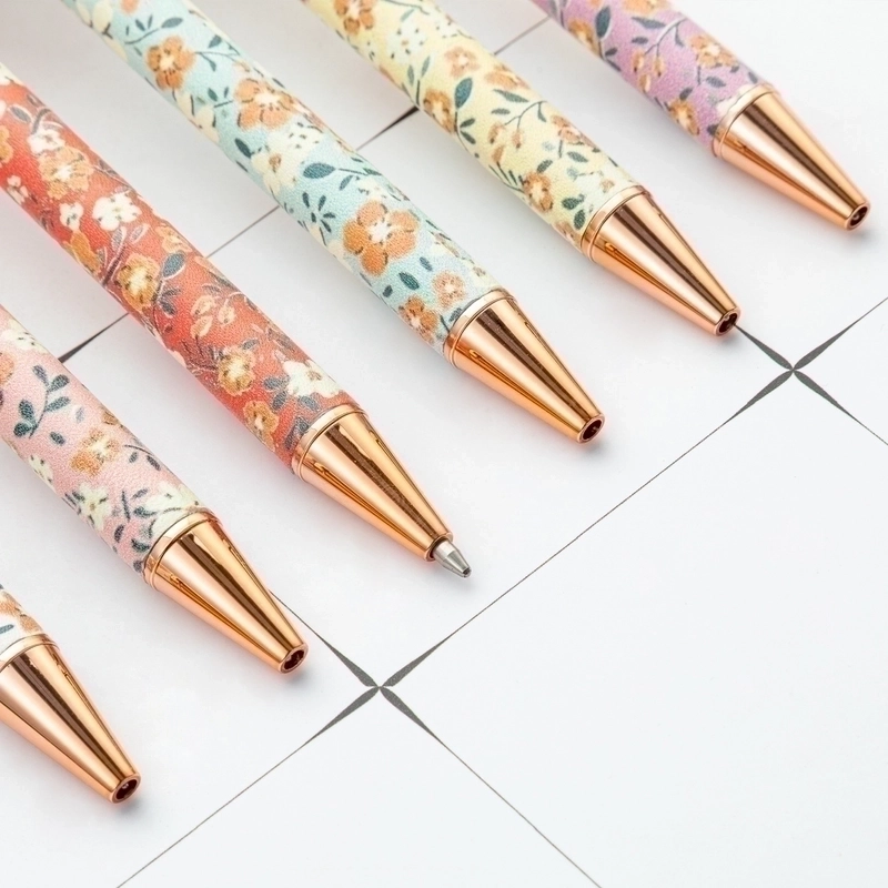 1 Piece Flower Learning Metal Cartoon Style Ballpoint Pen