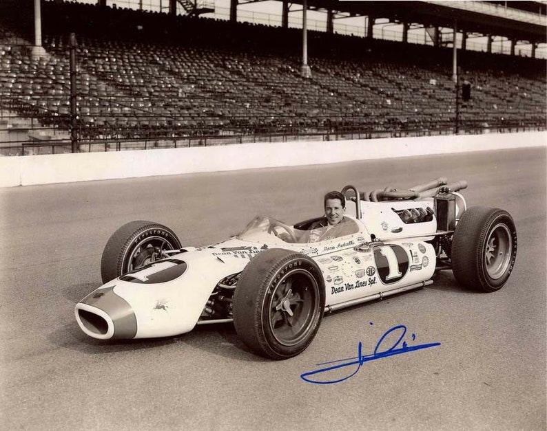 Mario andretti signed autographed 11x14 indy Photo Poster painting