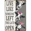 Cow"Like Someone Left The Gate Open"  - Vintage Metal Signs(8*12Inch/12*16Inch) - Farm