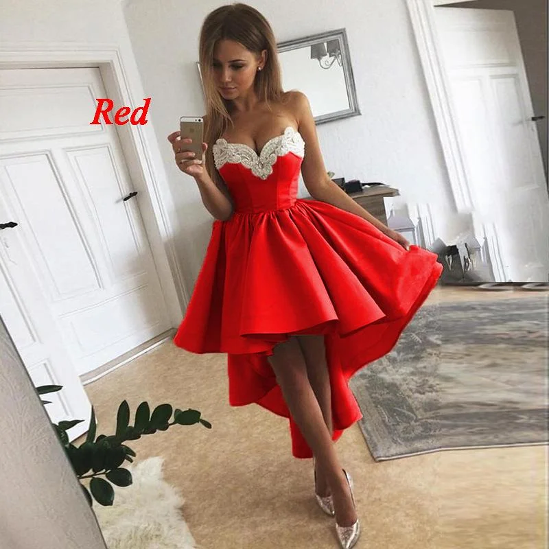 Neosepa-Sexy Off Shoulder Asymmetrical Backless Fluffy Evening Dress Cocktail Dress