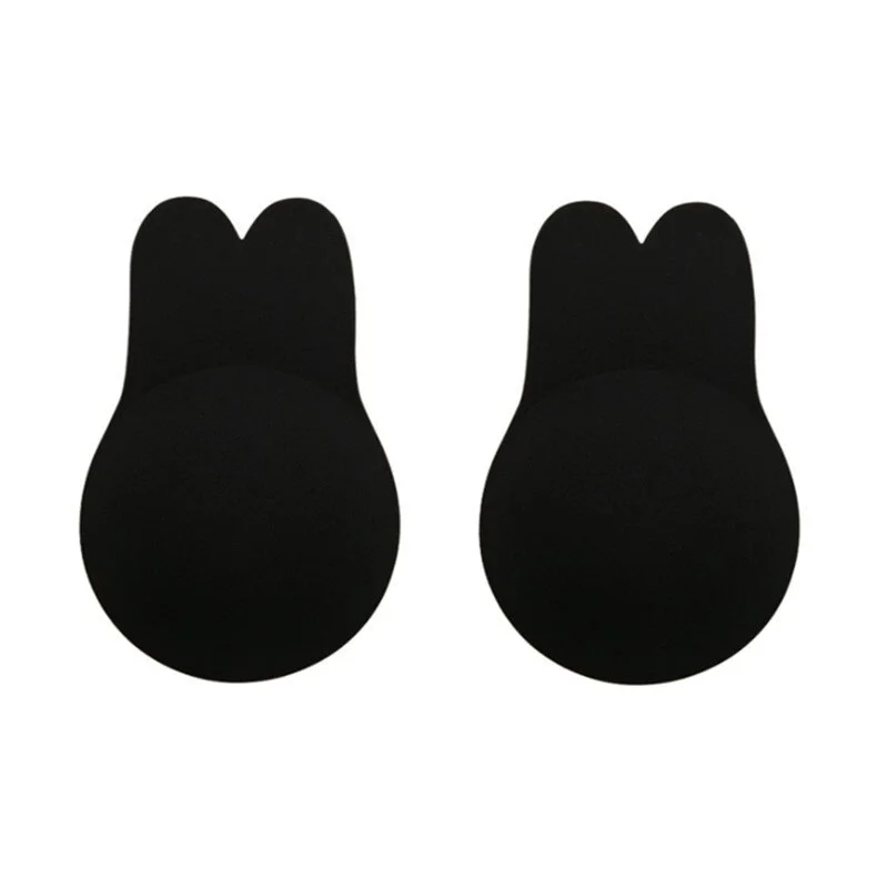 Billionm Bra Sexy Lovely Rabbit Ears Underwear Women Silicone Self-Adhesive Seamless Push Up Bra Cover Reusable Enhancers Bras