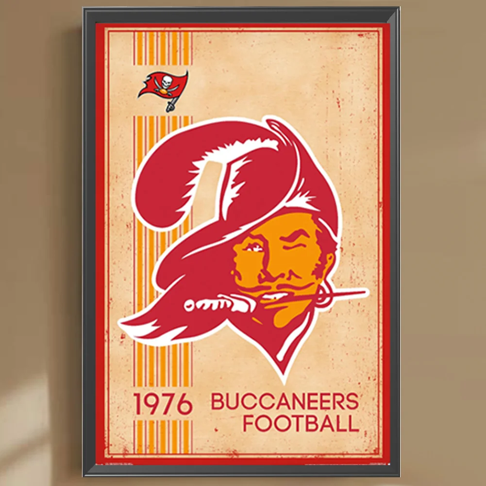 Diamond Painting - Full Round Drill - Tampa Bay Buccaneers(Canvas|30*45cm)