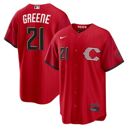 Men's Cincinnati Reds #21 Hunter Greene Red 2026 City Connect Stitched Jersey