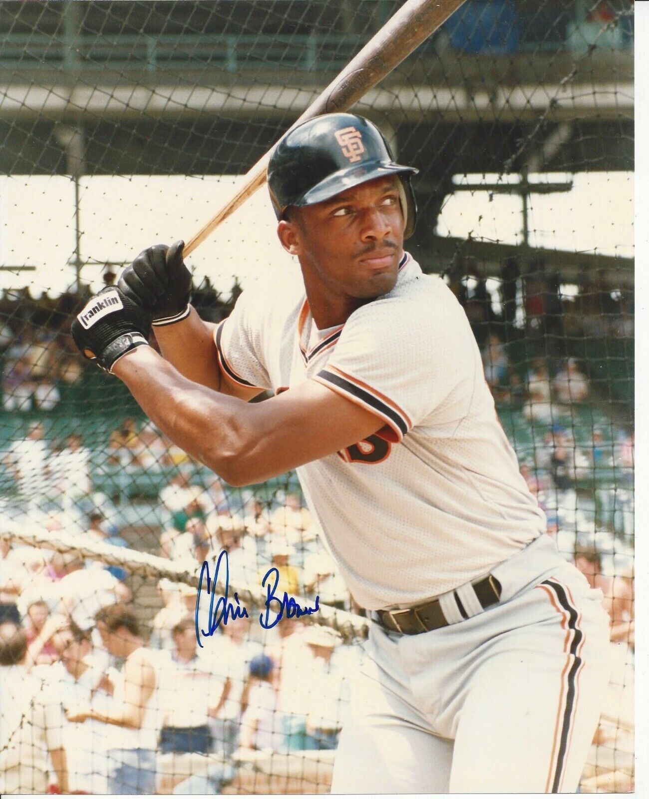 Chris Brown Autographed 8x10 San Francisco Giants Deceased #S838