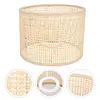 E27 Rattan Woven Lampshade Rattan Table Lamp Shade Retro Rattan Lamp Shade Decor