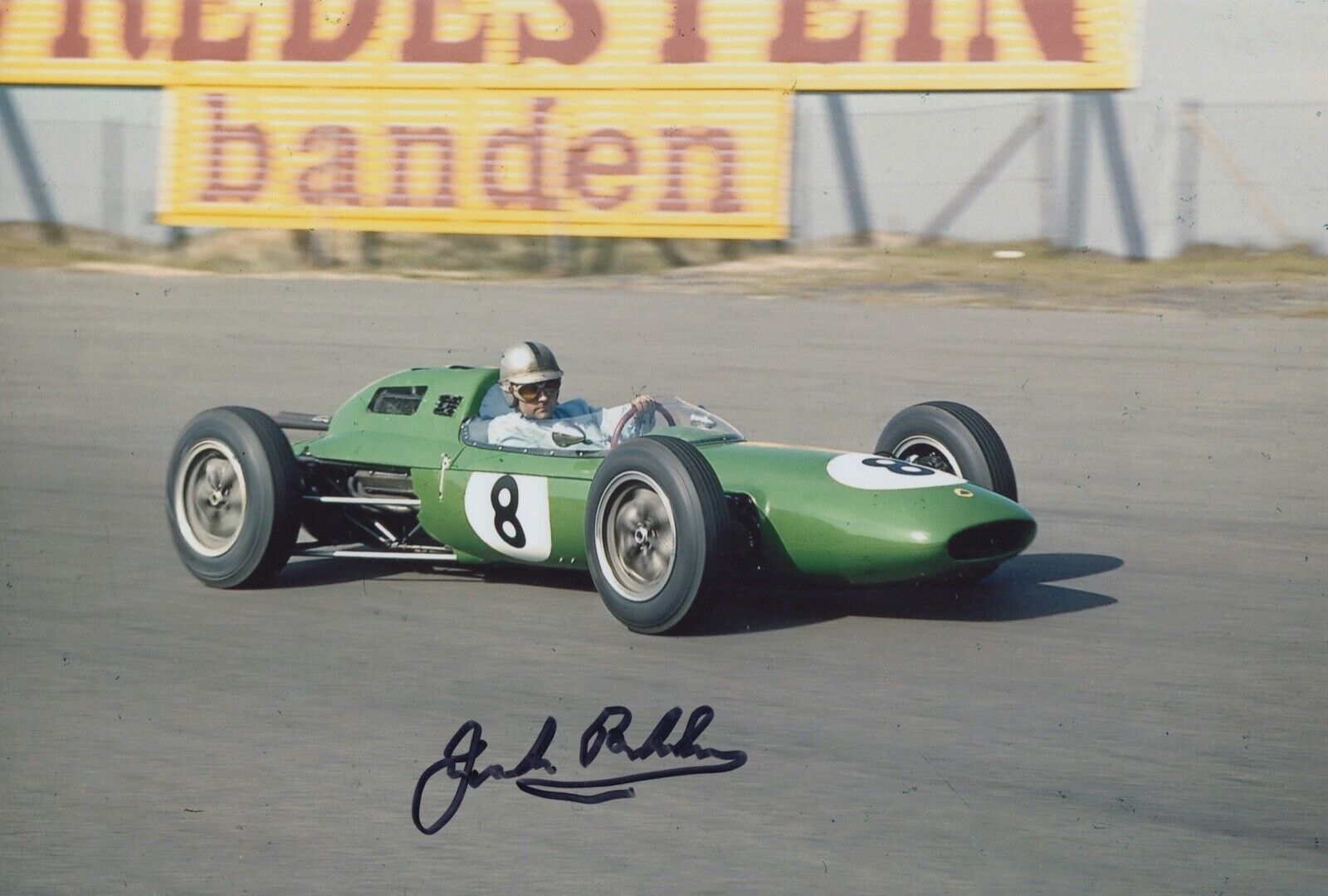 Jack Brabham Main Signé 12x8 Photo Poster painting F1 Autographe Formule 1 World Champion 9