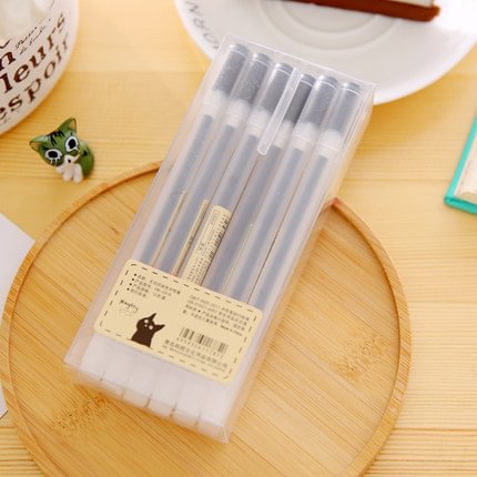JORINALSAY 12pcs/set  0.5mm  art Creative colourful modeling clip gel pen smooth neutral pen kawaii School supplies