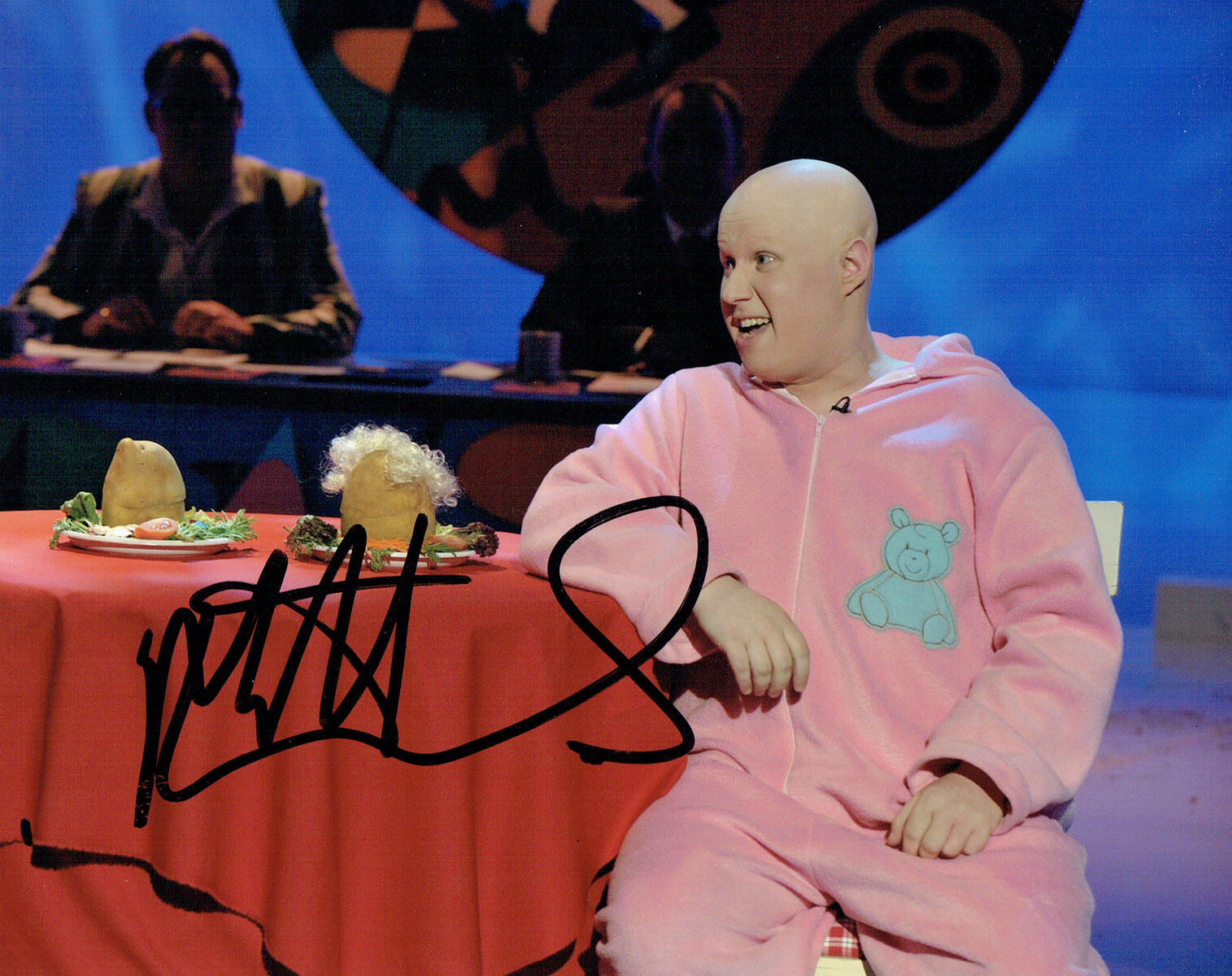 Matt LUCAS SIGNED Autograph 10x8 Photo Poster painting AFTAL COA Shooting STARS George DAWES