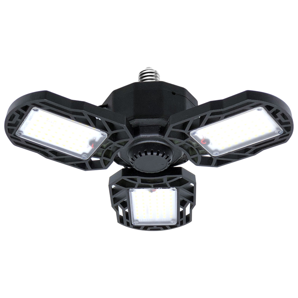 

E27 Triple Garage Light Deformable High Bay Lamp for Factory (45W Black), 501 Original