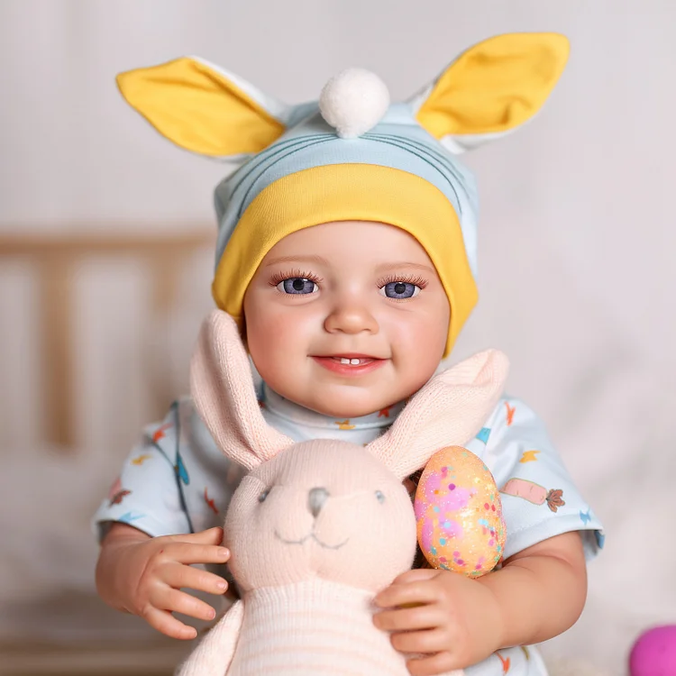 [Exclusive Easter Limited]Babeside Smiling Reborn Baby Leen 20'' Little Infant Boy