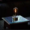 Retro Nostalgic Candlelight LED Touch Desk Lamp TYP-C Rechargeable Desk Lamp Aluminum Glass Candlelight Water Drop Magnetic Field Driven Swing Desk Lamp
