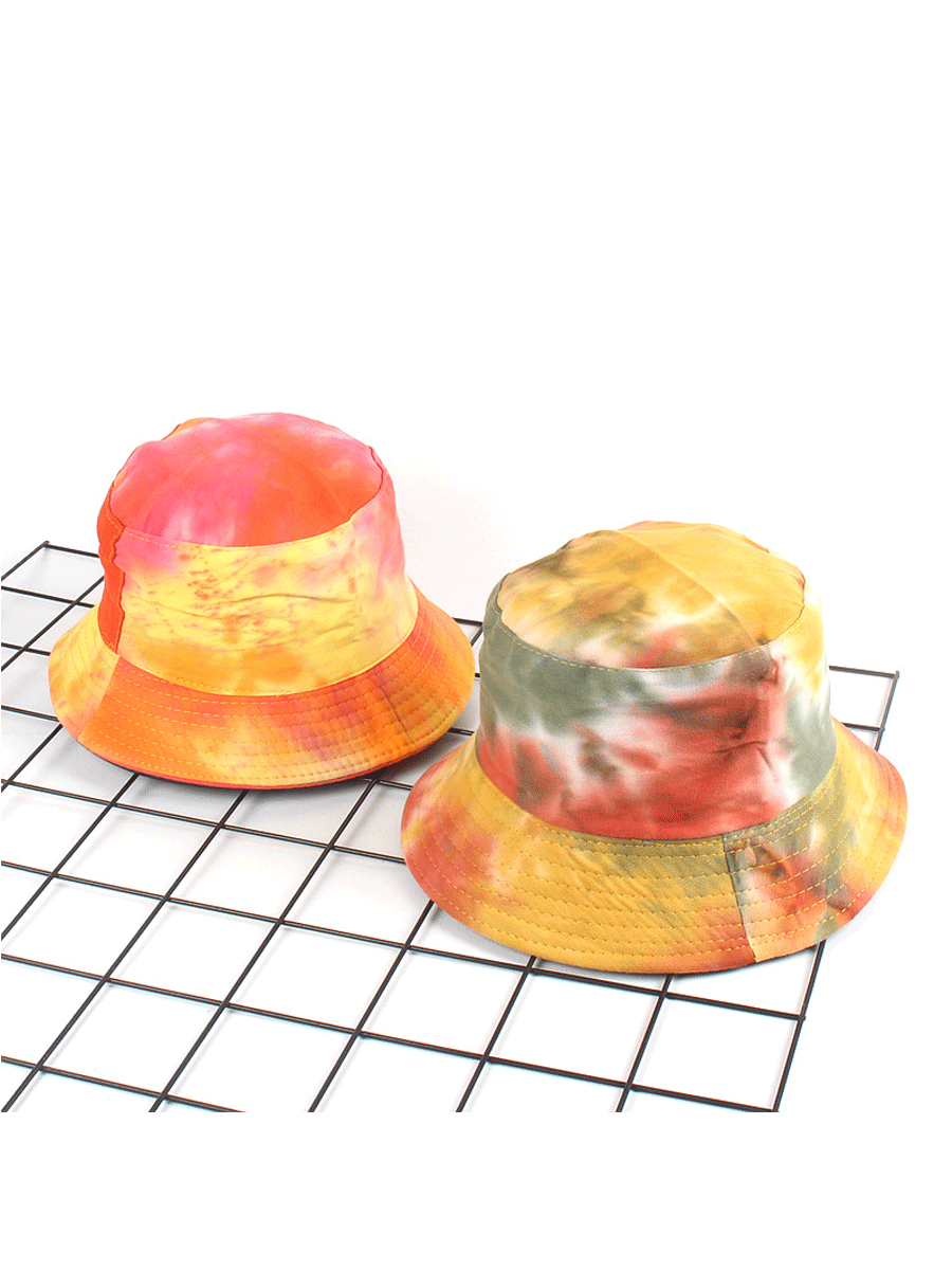 Colorful Tie-dye Sunshade Fisherman Hat