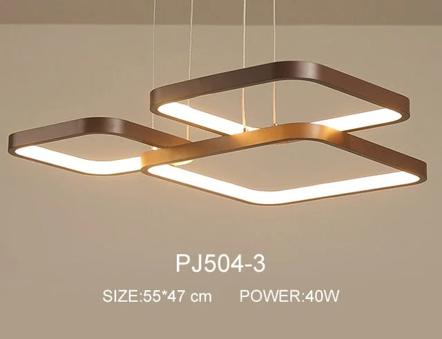 Modern Brown LED Pendant Lights For Kitchen Cord Pendant Bar Bedroom Industrial Lighting Dining Room Lights Lampki Do Pokoju