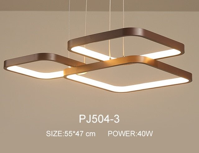 Modern Brown LED Pendant Lights For Kitchen Cord Pendant Bar Bedroom Industrial Lighting Dining Room Lights Lampki Do Pokoju