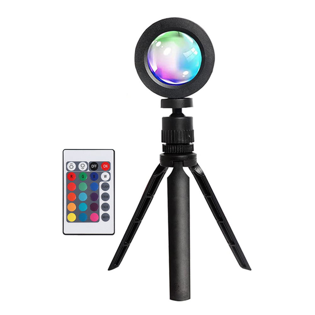 

Sunset Lamp RGB 16 Colors Remote Control Atmosphere Projection LED Lights, 501 Original