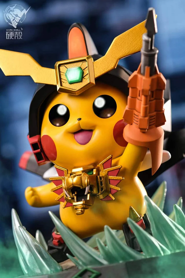 HARD SHELL Studio - Pokemon - Super Robot Wars - The King of Braves GaoGaiGar Cosplay Pikachu Statue(GK)-