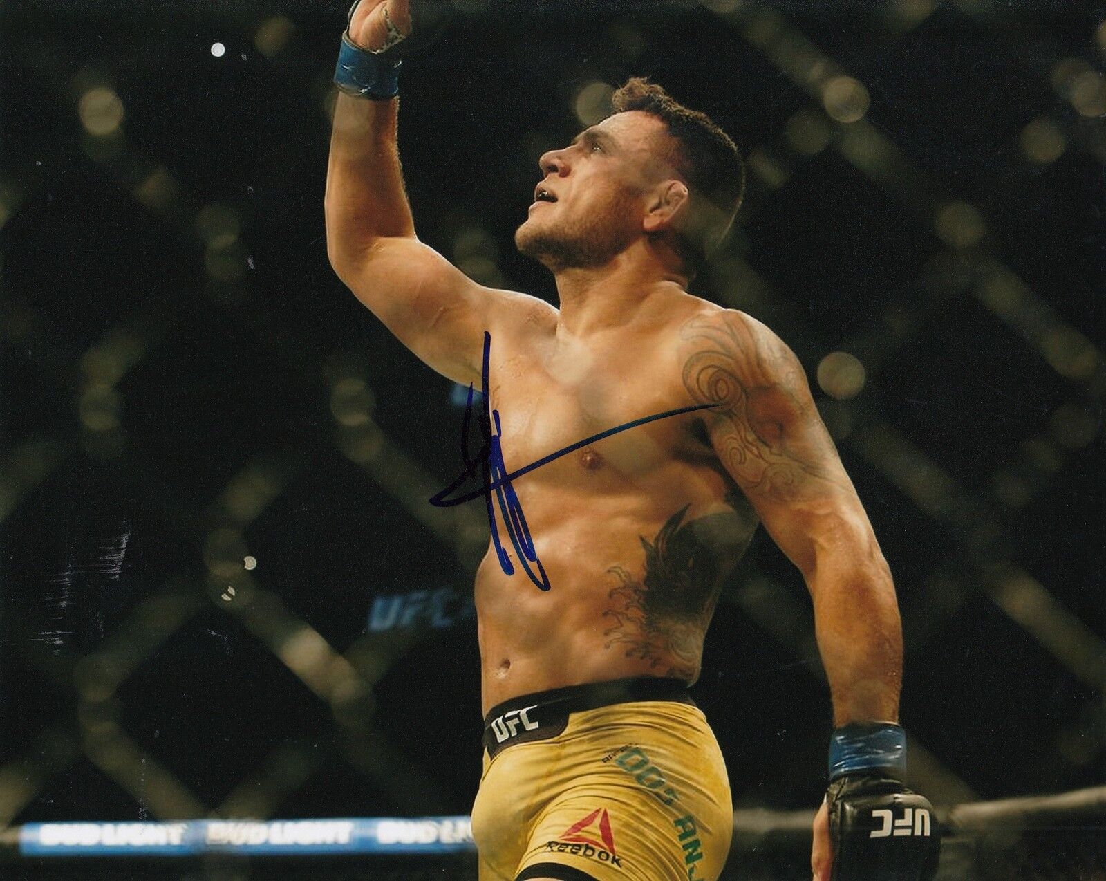 RAFAEL DOS ANJOS signed (UFC) MMA FIGHTING RDA Welterweight 8X10 Photo Poster painting W/COA #4