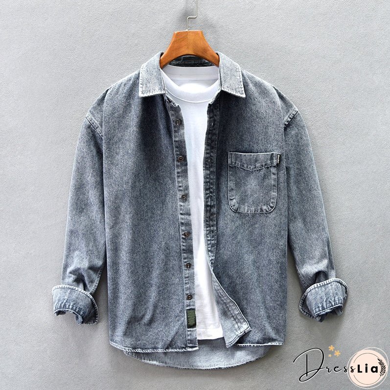 Trucker Washed Denim Shirt