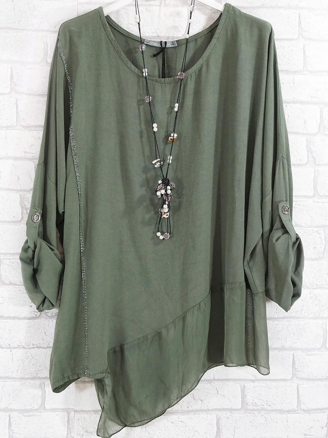 Women Long Sleeve Scoop Neck Printed Tops
