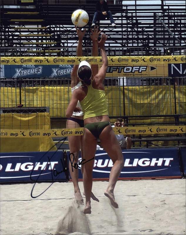 Paula Roca authentic signed AVP volleyball 8x10 Photo Poster painting W/Cert Autographed 09