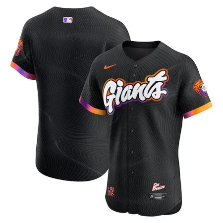 Youth San Francisco Giants  Anthracite 2025 City Connect Elite Jersey