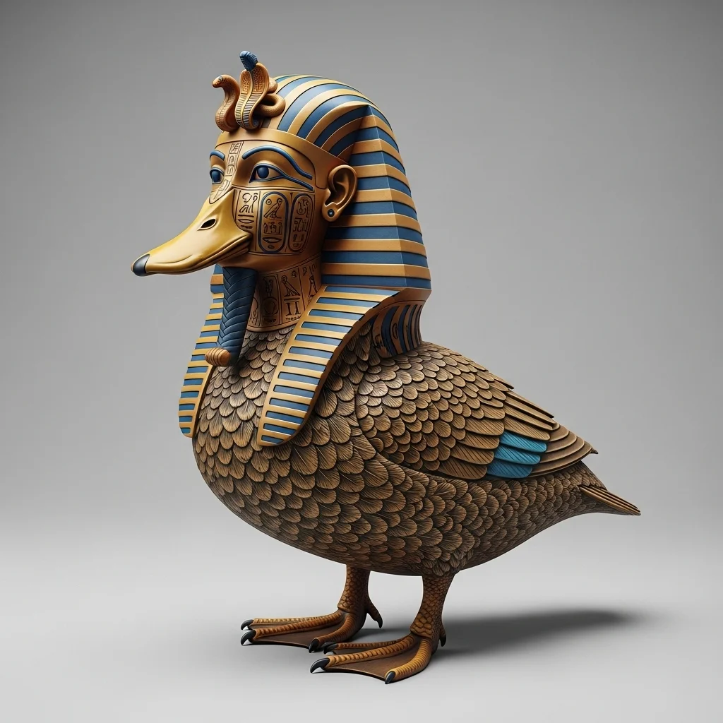 Pharaoh Duck Statue