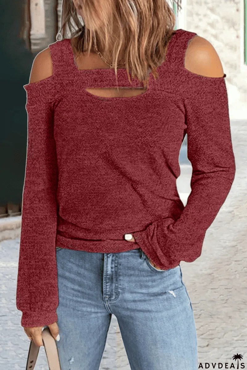 Seriously Obsessed Cold Shoulder Top