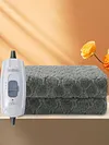 Plush Electric Blanket Winter Warm Throw Single Velvet Smart Office Grey Blanket