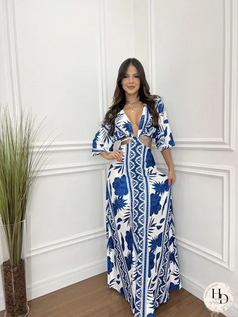 Women'S Dresses Vintage Print Short Sleeve Casual Dress