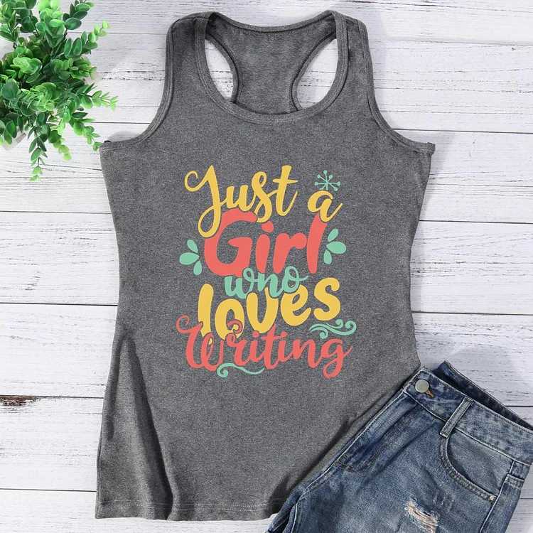 Just a girl who loves writing Vest Top-Annaletters