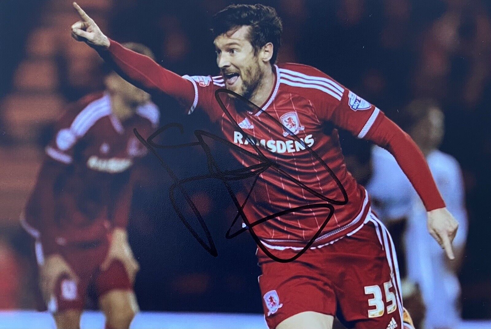 David Nugent Genuine Hand Signed Middlesbrough 6X4 Photo Poster painting 2