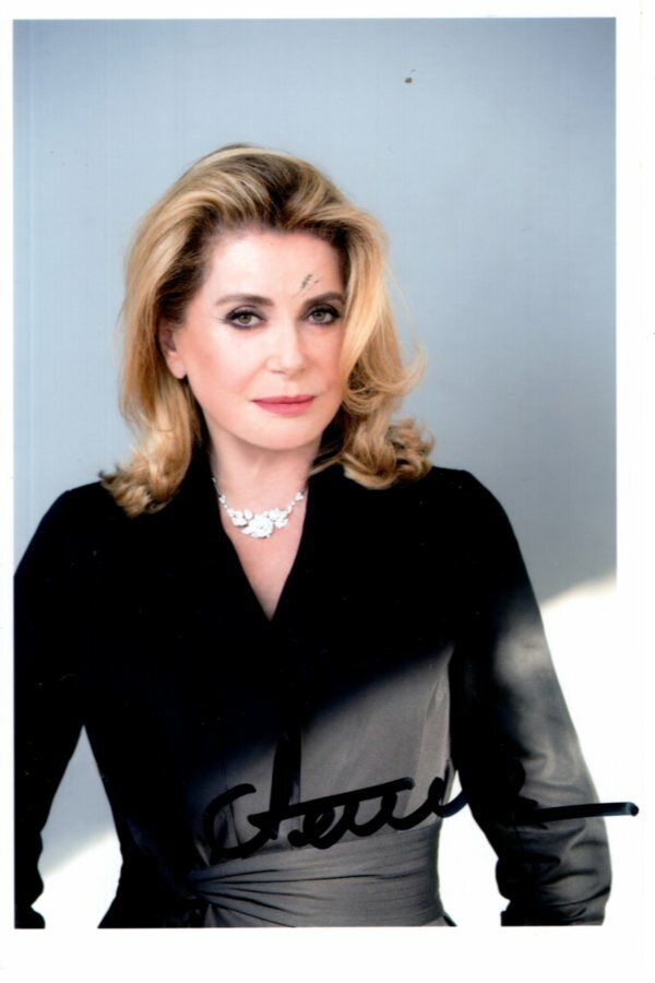 CATHERINE DENEUVE Signed Autographed Photo Poster painting