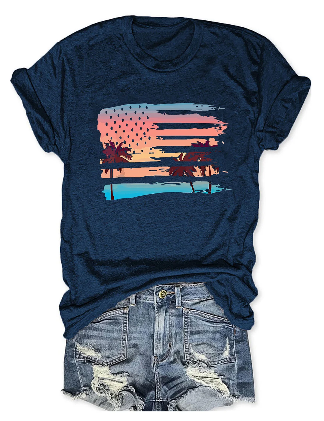 Patriotic Beach T-Shirt