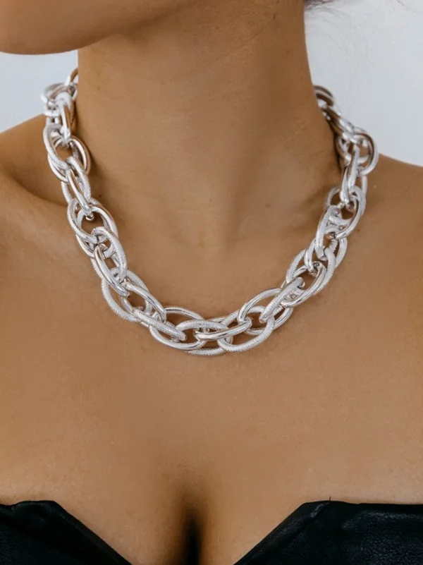 Solid Color Hollow Necklaces&Bracelet Accessories