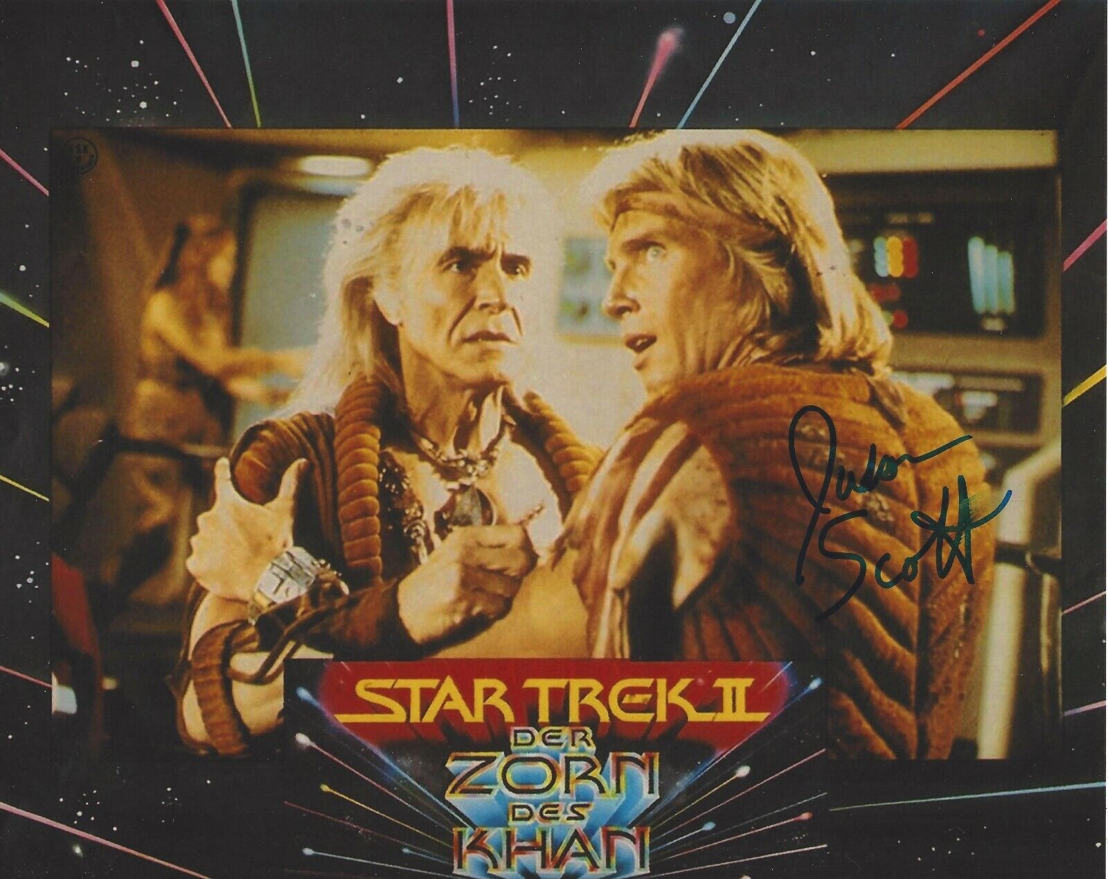 JUDSON SCOTT SIGNED 'STAR TREK THE WRATH OF KHAN' 8x10 MOVIE Photo Poster painting D w/COA ACTOR