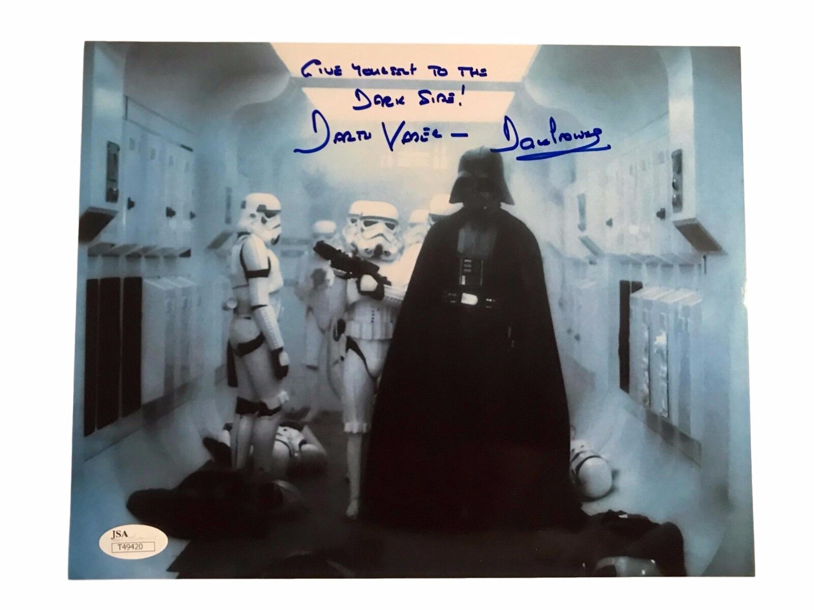 Dave Prowse Autographed 8x10 Inscription Dark Side