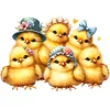 >SALE<5D DIY Full Round Drill Diamond Painting Easter Chick Bunny Home Decor 30x30cm