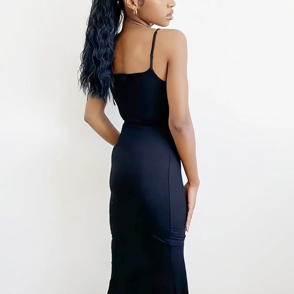 Women's Casual Lounge Slip Long Dress Sleeveless Backless Bodycon Maxi Dresses