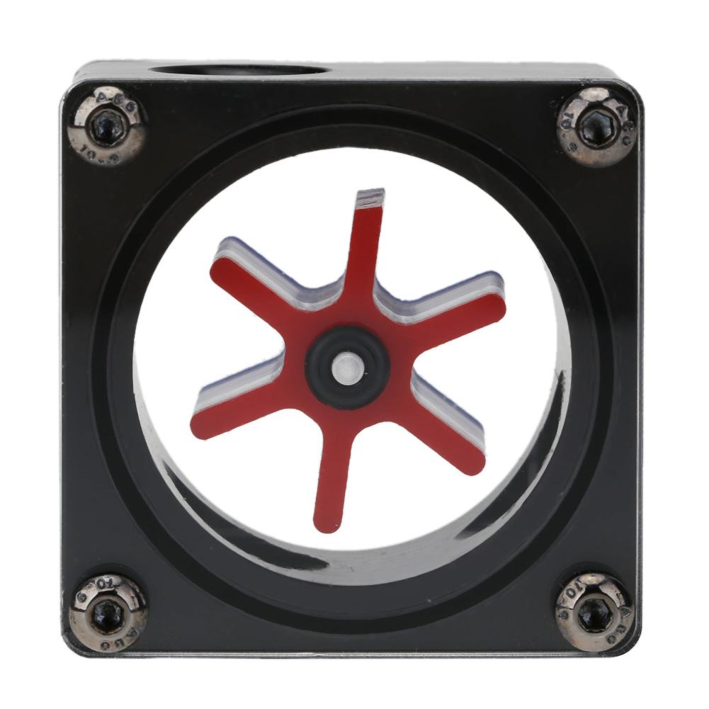 

G1/4 Port 3 Impeller Water Flow Meter Indicator for PC Water Cooling System, 黑/black, 501 Original