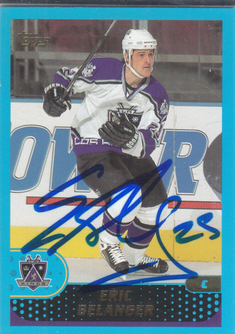 Eric Belanger Autograph 01-02 Topps Kings Card Wild - Oilers