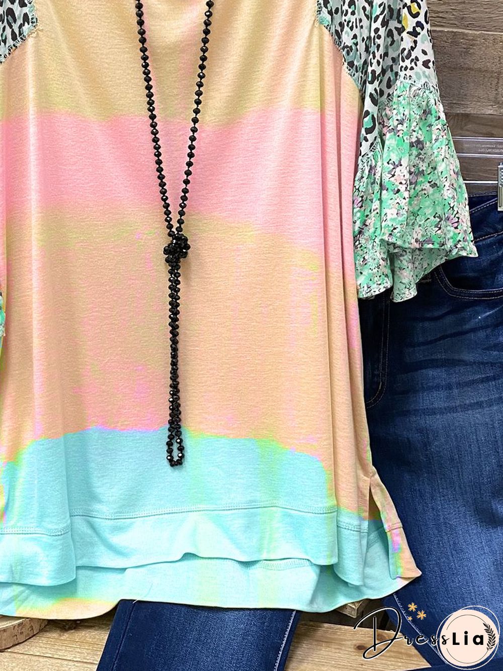 Casual Jersey Half Sleeve Floral T-shirt