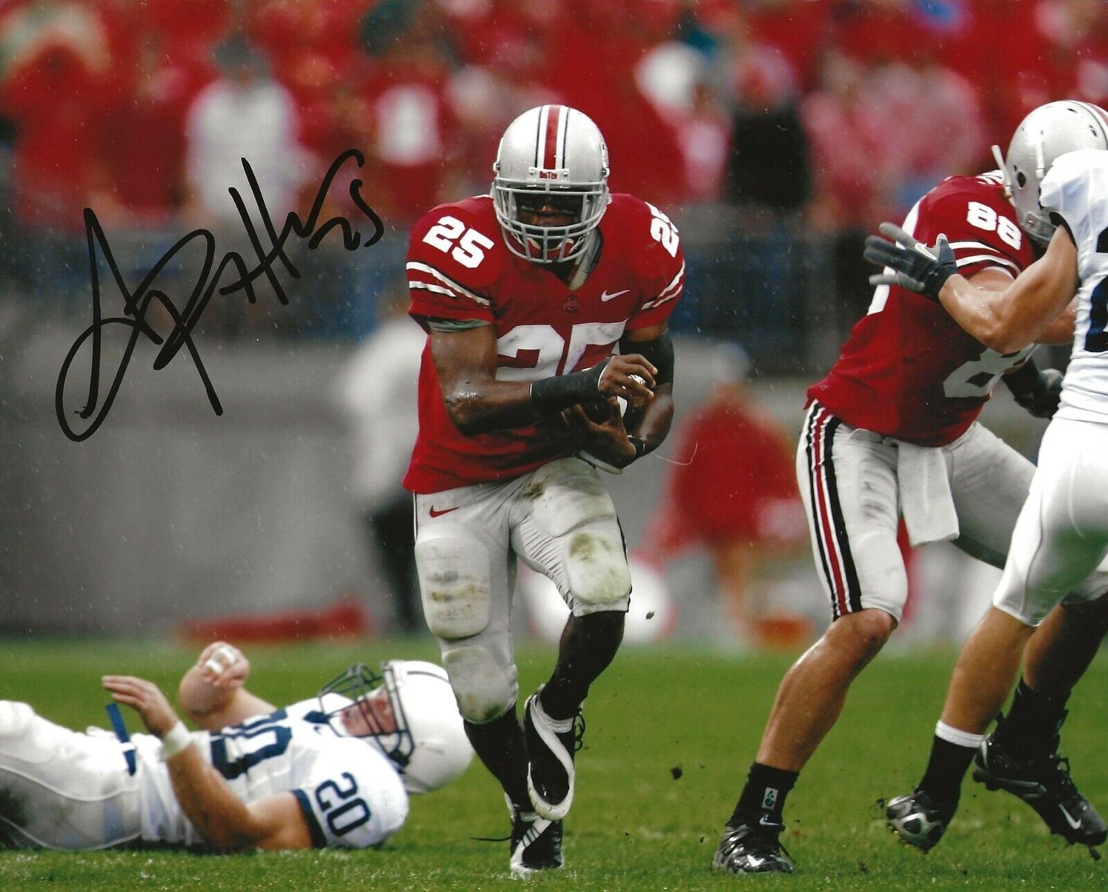 Antonio Pittman signed OSU Ohio State Buckeyes 8x10 Photo Poster painting autographed 6