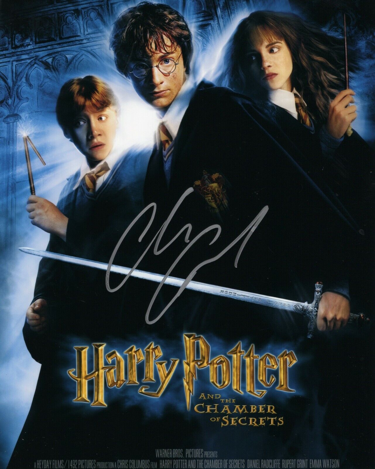 Chris Columbus Signed Harry Potter Movie Director 8x10 Photo Poster painting w/COA #1