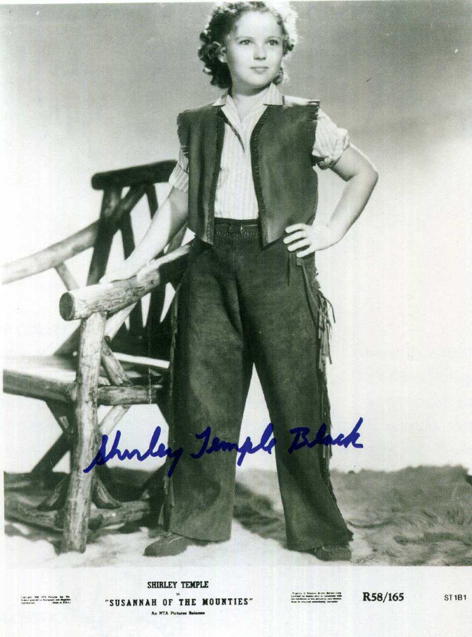 SHIRLEY TEMPLE Signed Photo Poster paintinggraph - Child Film Star Actress - preprint